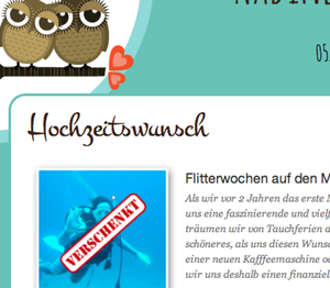 WeddingDonkey - Erstellt eure eigene Hochzeitshomepage mit online Anmeldeformular